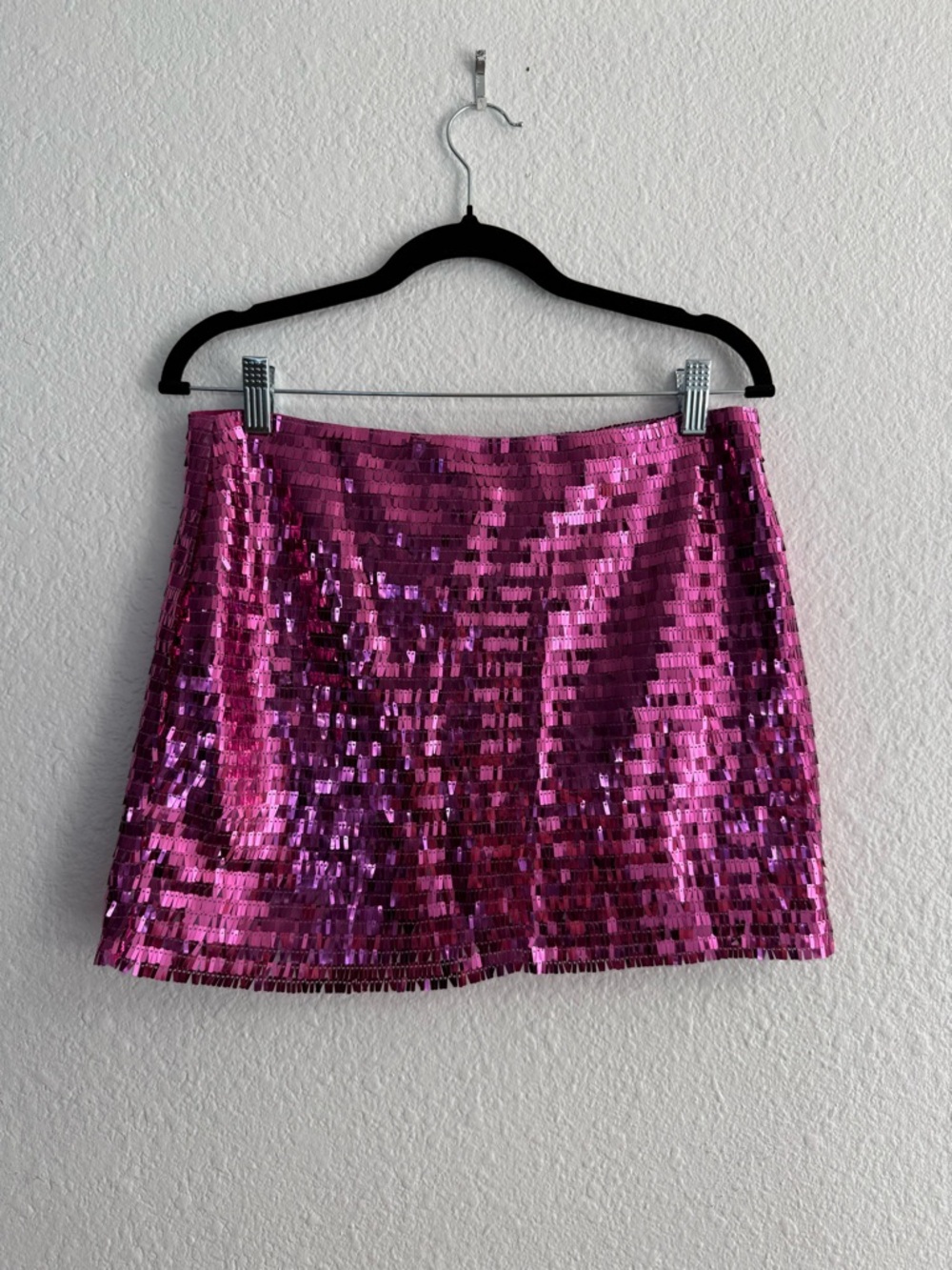 White Fox Boutique Purple Sequin Mini Skirt - Picture 3 of 4